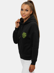 Bluza z kapturem damska czarna OZONEE JS/B26013Z