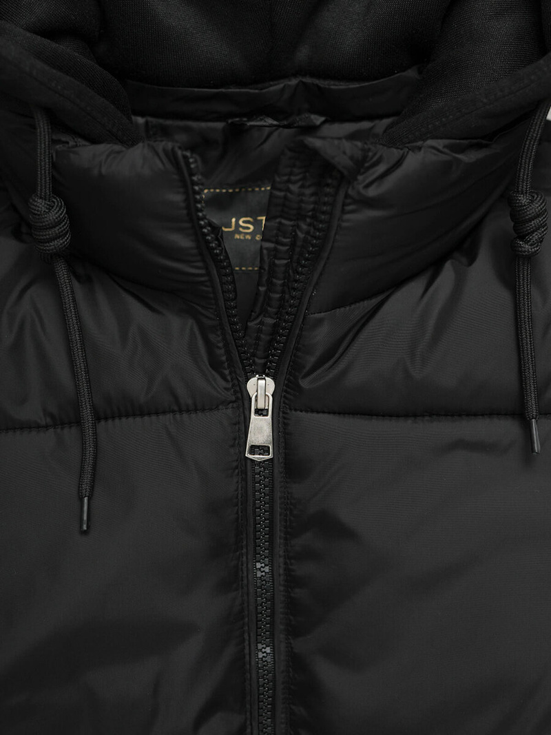 Kurtka zimowa damska pikowana czarna OZONEE JS/16M9187/392