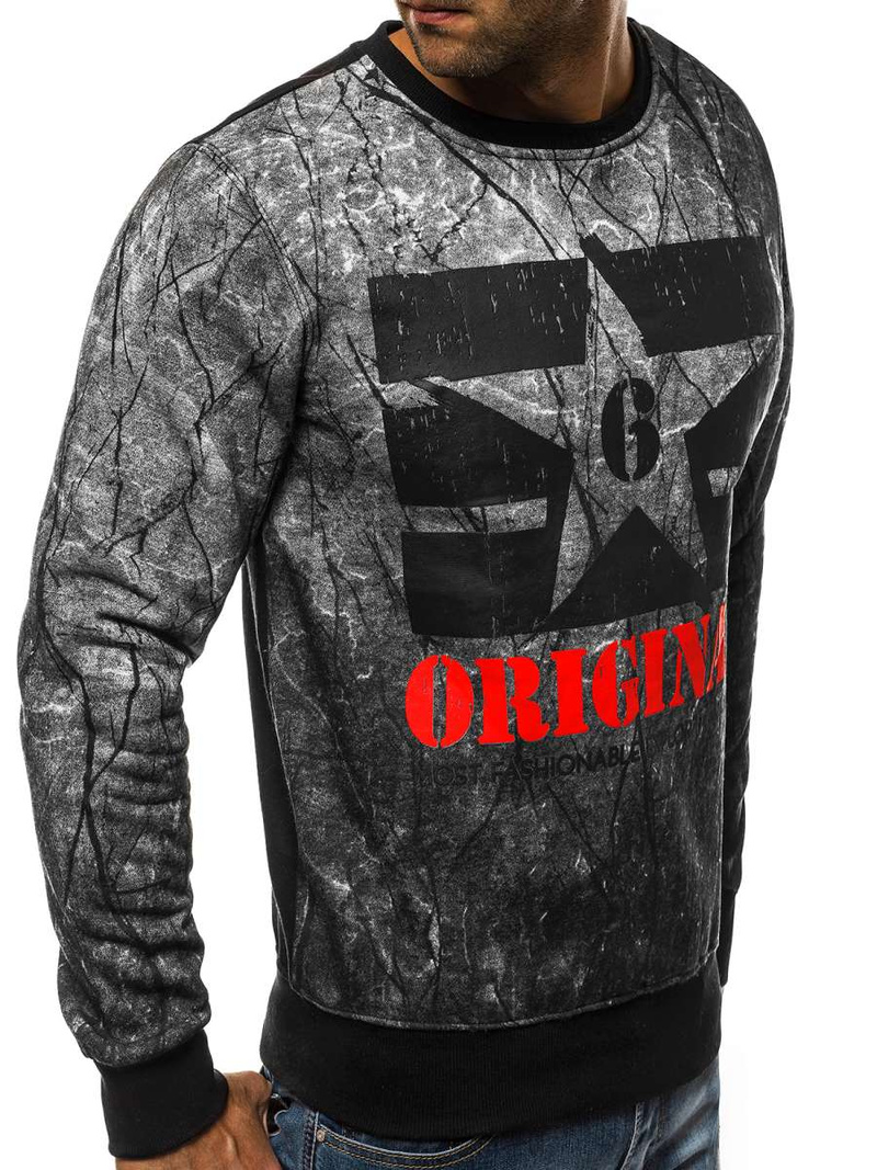 Bluza męska szara OZONEE JS/DD257