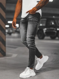 Spodnie jeansowe męskie grafitowe OZONEE NB/MP0056G