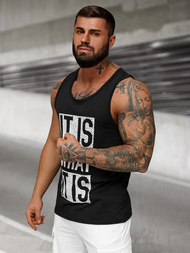 Футболка Чоловіча Чорна OZONEE JS/8B1710/3Z