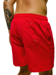 Spodenki kąpielowe męskie czerwone OZONEE O/YW07003/5
