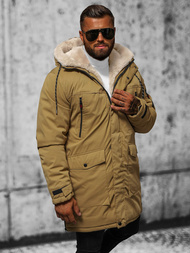 Kurtka zimowa męska camelowa OZONEE JS/5M3123/84