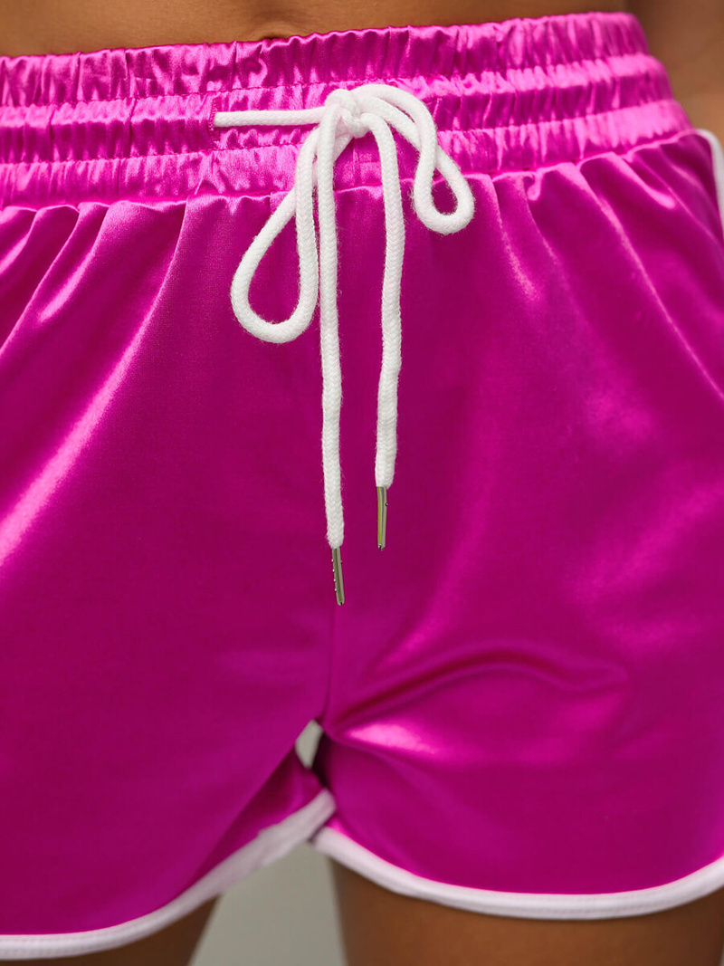 Spodenki dresowe damskie różowe OZONEE O/NP1177