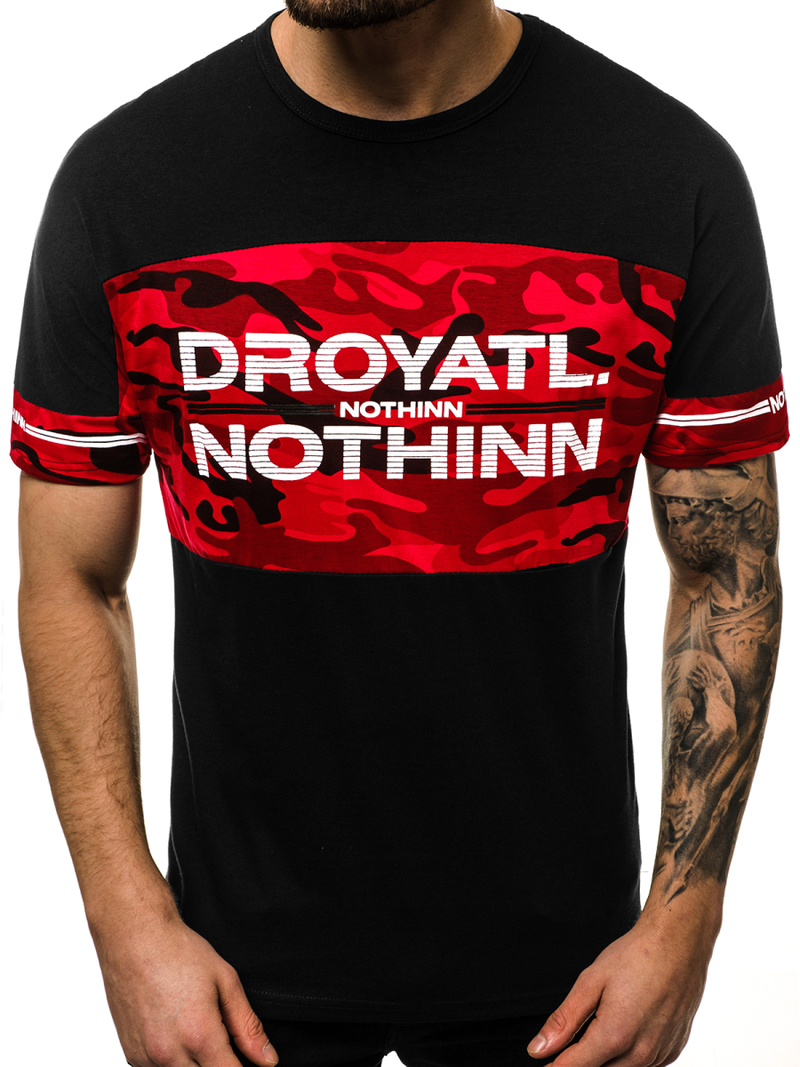 Футболка чоловіча Чорний OZONEE JS/SS10976