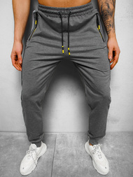 Spodnie dresowe męskie grafitowe OZONEE JS/68K10338