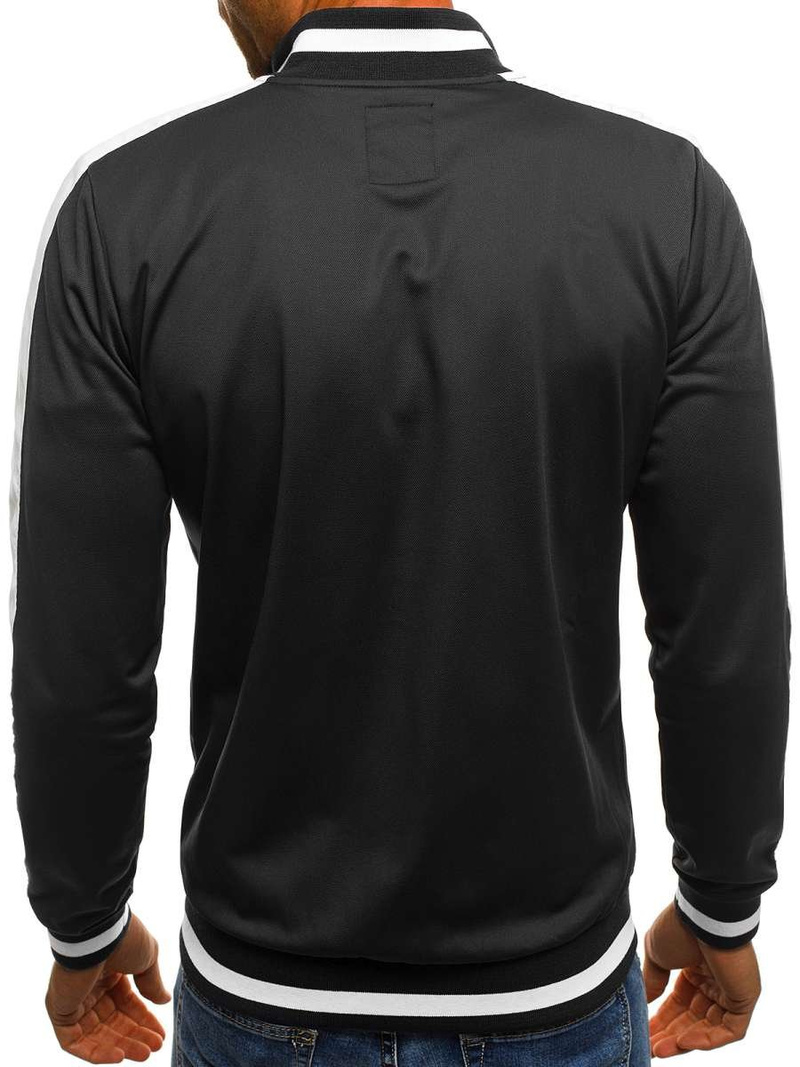 Bluza męska rozpinana czarna OZONEE O/2126