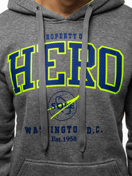 Bluza z kapturem męska grafitowa OZONEE JS/Y10056