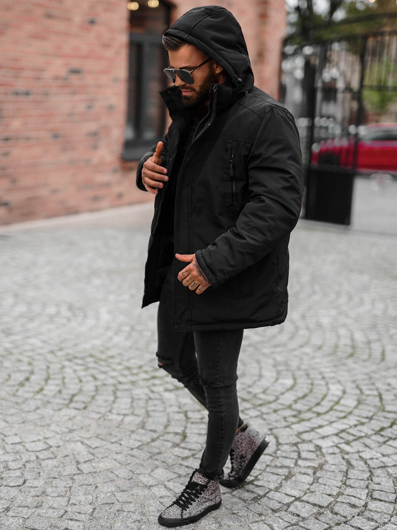 Куртка Чоловіча Чорна OZONEE JS/5M3223/392