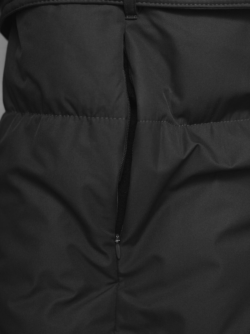 Płaszcz zimowy damski pikowany czarny OZONEE JS/5M3227/392