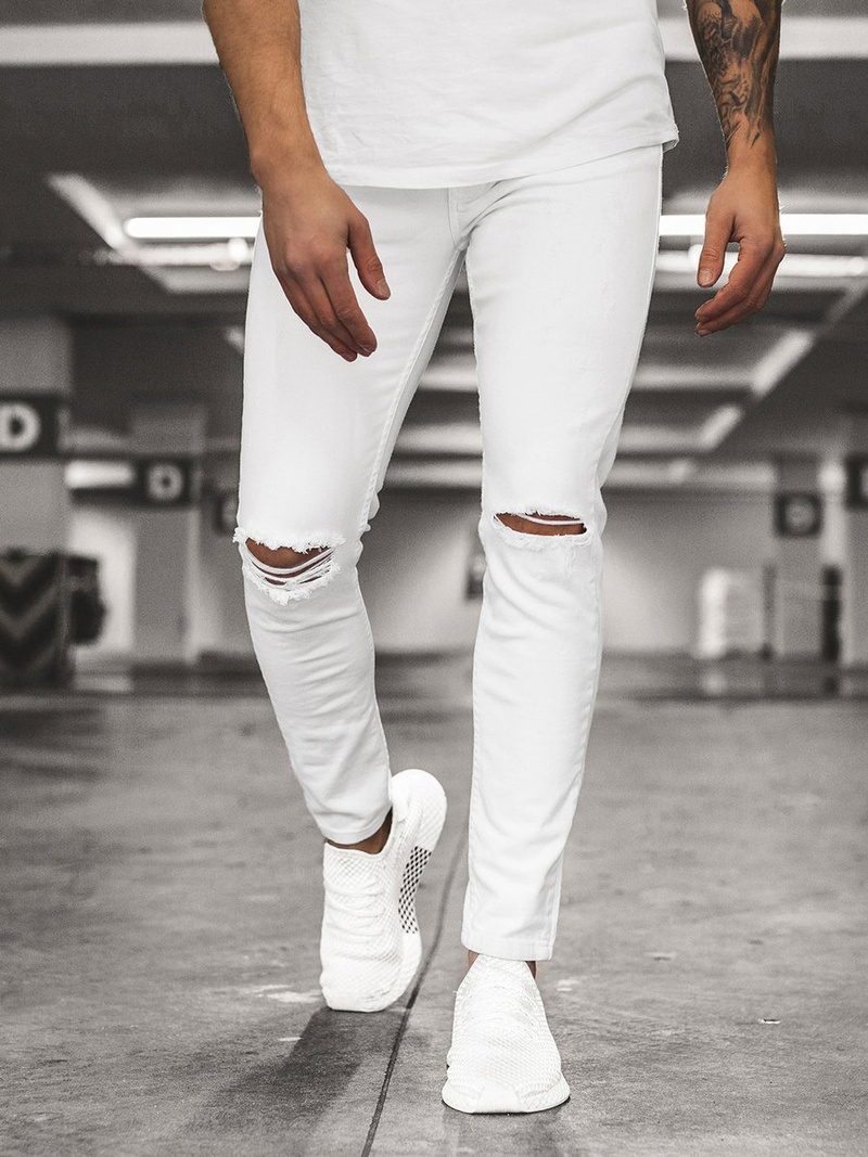 OZONEE B/8021 Штани чоловічі Бiлi