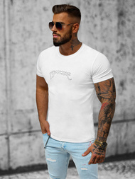 T-shirt męski biały OZONEE O/T108/1Z