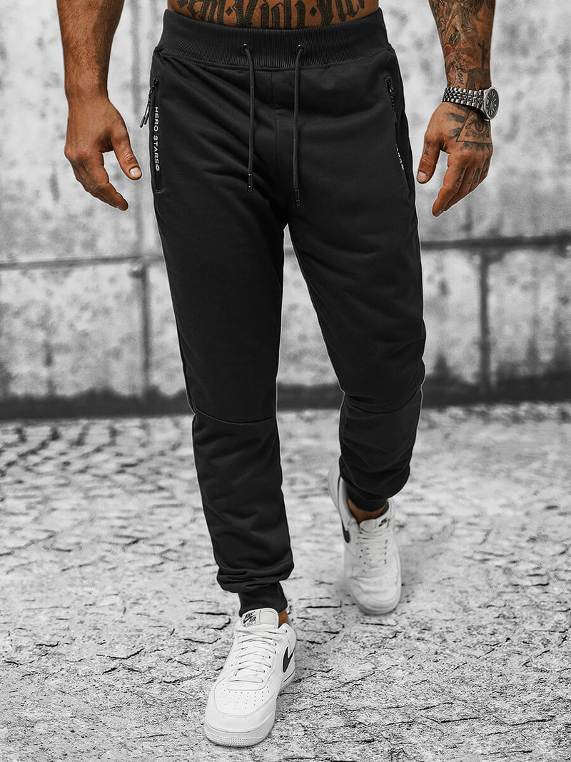 Штани Cпортивні Чоловічі Чорнi OZONEE JS/8K198