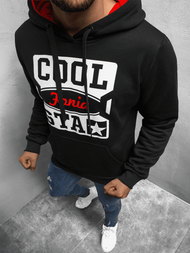 Bluza z kapturem męska czarna OZONEE JS/Y10027