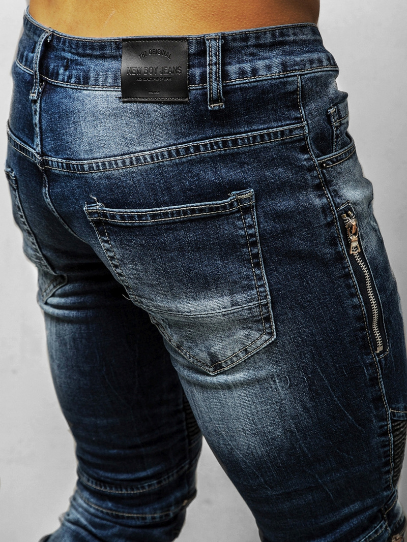 Джинси чоловічі синi OZONEE NB/MP007BS