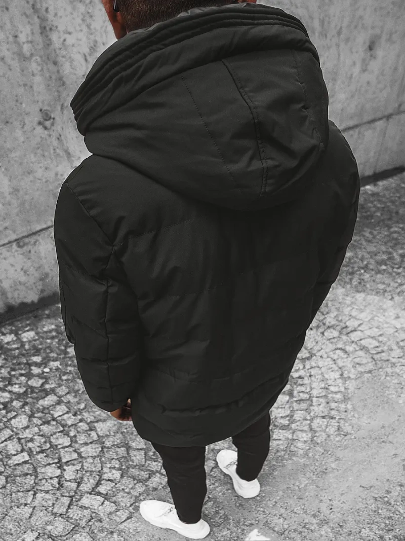 Kurtka zimowa męska pikowana czarna OZONEE JS/M790/392