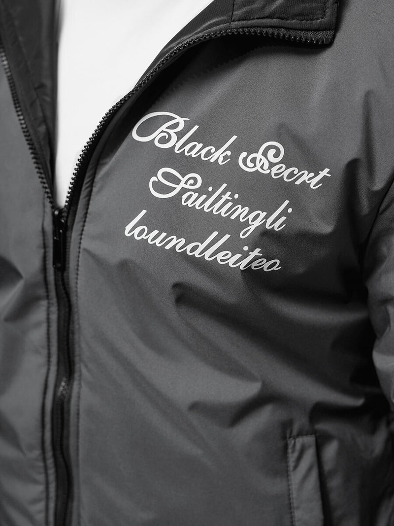 Чоловіча двостороння куртка графіт/чорна OZONEE JS/84M3038/392