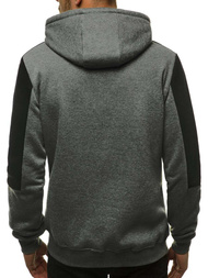 Bluza z kapturem męska grafitowa OZONEE JS/KS2168