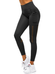 Legginsy damskie czarne OZONEE JS/YW06001/1