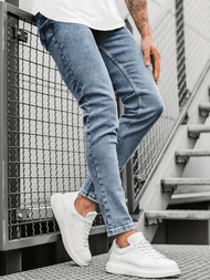 Spodnie jeansowe męskie jasno-niebieskie OZONEE O/4492/02