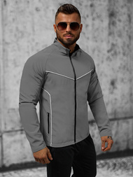 Kurtka przejściowa męska szara OZONEE JS/M10302