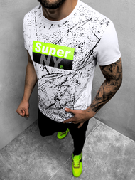 T-Shirt męski biały OZONEE JS/SS11100Z