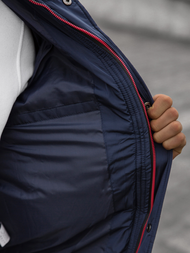 Kurtka zimowa męska pikowana granatowa OZONEE JB/JP1185Z