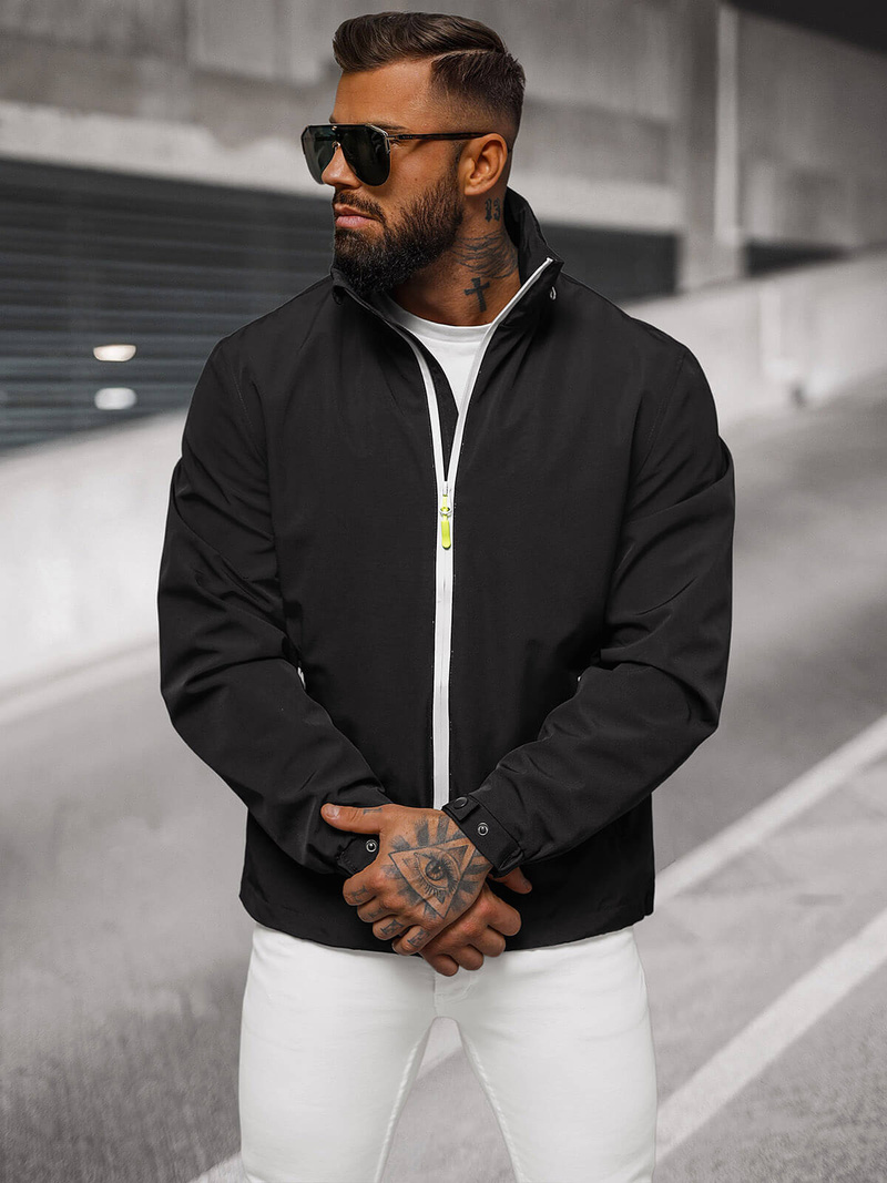 Kurtka męska softshell czarna OZONEE JS/5M3105/392Z