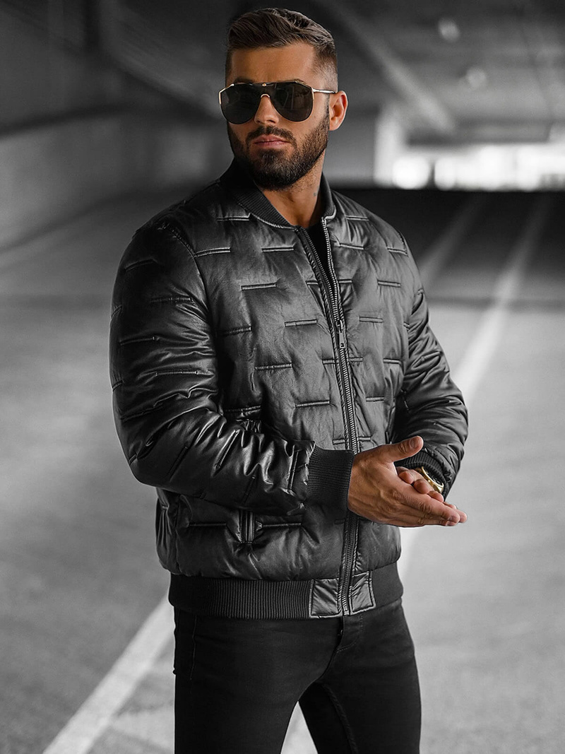 Куртка чоловіча чорна OZONEE O/11Z8099Z