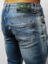 Spodnie jeansowe męskie niebieskie OZONEE B/20203077