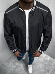 Kurtka przejściowa męska bomberka czarna OZONEE JS/M10298