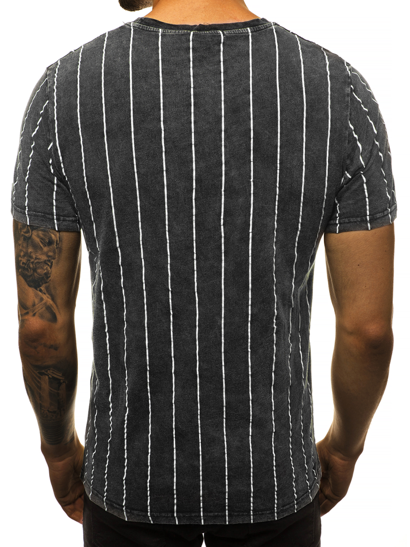 T-Shirt męski grafitowy OZONEE HFM/017