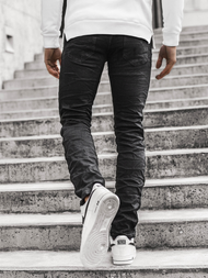 Spodnie męskie jeans czarne OZONEE V/19401