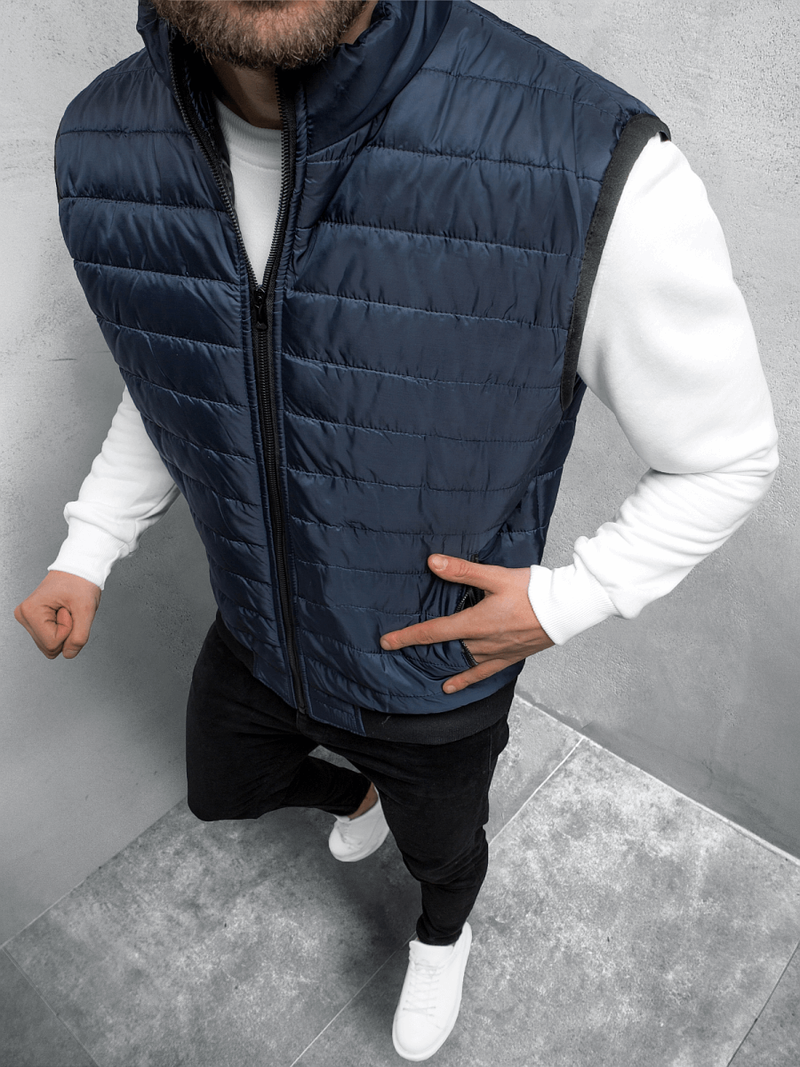 Безрукавка чоловіча Темно-Синя OZONEE JS/MY77