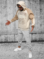 Толстовка чоловіча Бежева OZONEE O/SWE23037