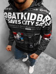 Толстовка чоловіча Чорна OZONEE O/HM726Z