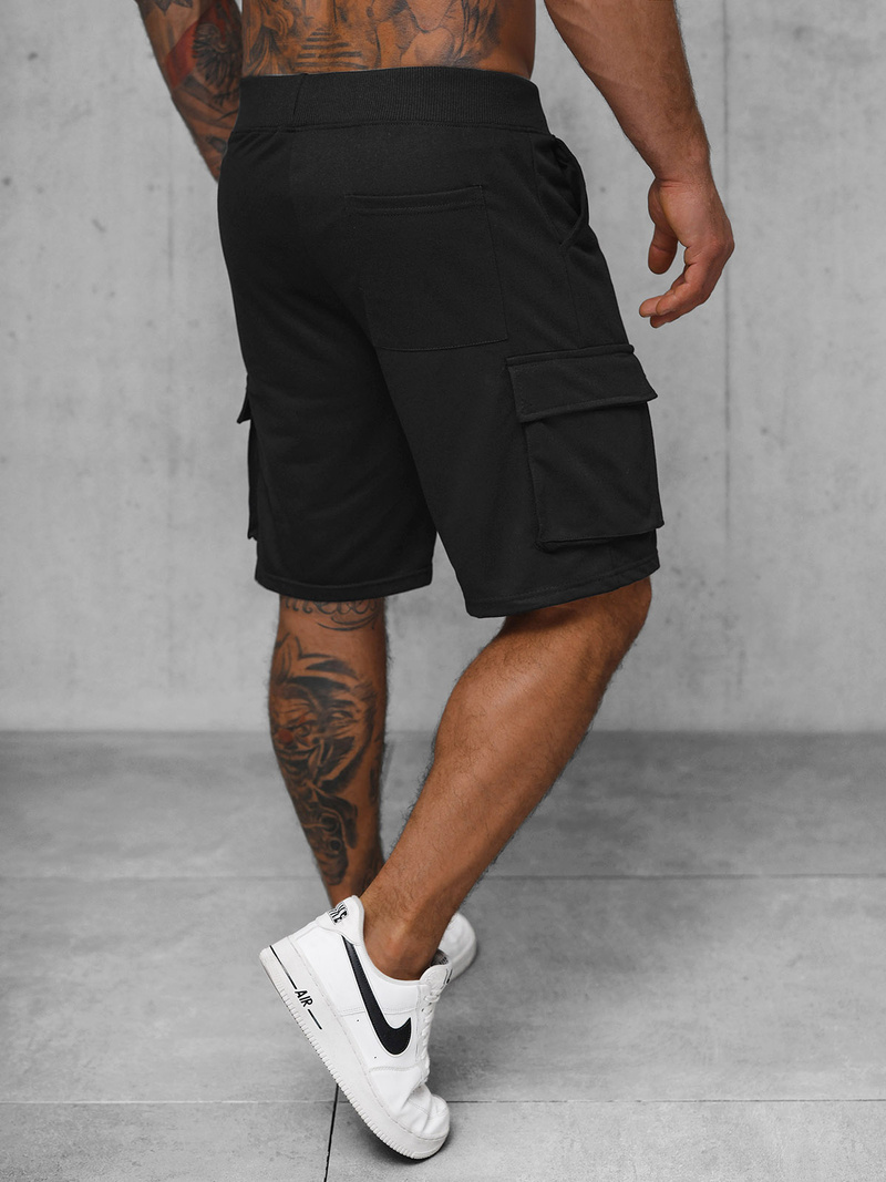 Spodenki dresowe męskie czarne OZONEE JS/8K1505/3