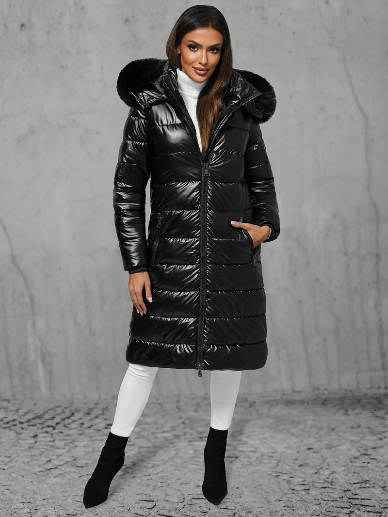 Куртка жіноча чорна OZONEE JS/16M9127/392