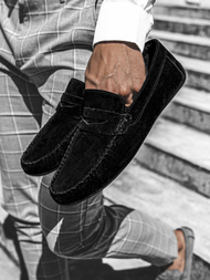 Buty męskie slip on czarne t/125