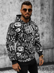 Bluza z kapturem męska czarna OZONEE JS/8B1150/1