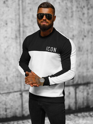 Толстовка Чоловіча Чорно-Бiла OZONEE O/P2032