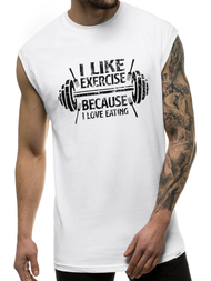 Майка чоловіча Бiлий OZONEE MACH/M1210