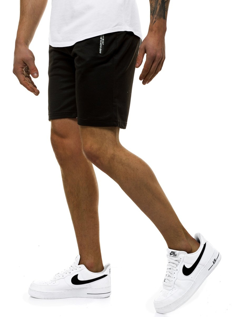 Spodenki męskie czarne OZONEE JS/XW76