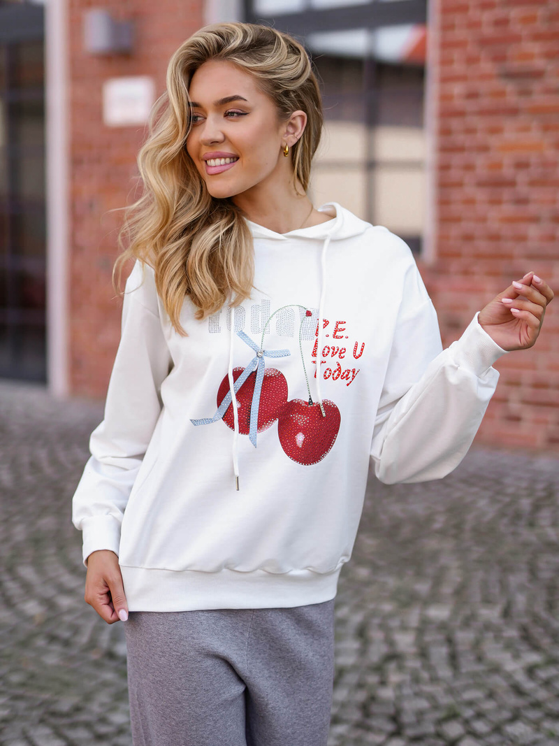 Жіноча Толстовка Бiла OZONEE JS/8B856/1