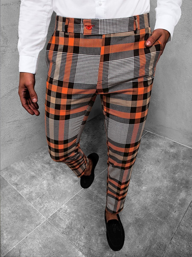 Штани чоловічі Чорно-Помаранчевi OZONEE DJ/5588