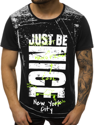 Футболка чоловіча Чорна OZONEE JS/KS1983