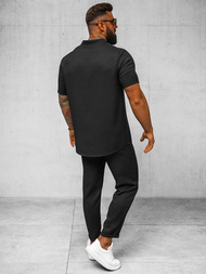 Spodnie męskie chino czarne OZONEE O/K971SP