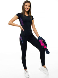 Komplet sportowy trzyczęściowy damski granatowy OZONEE O/18802