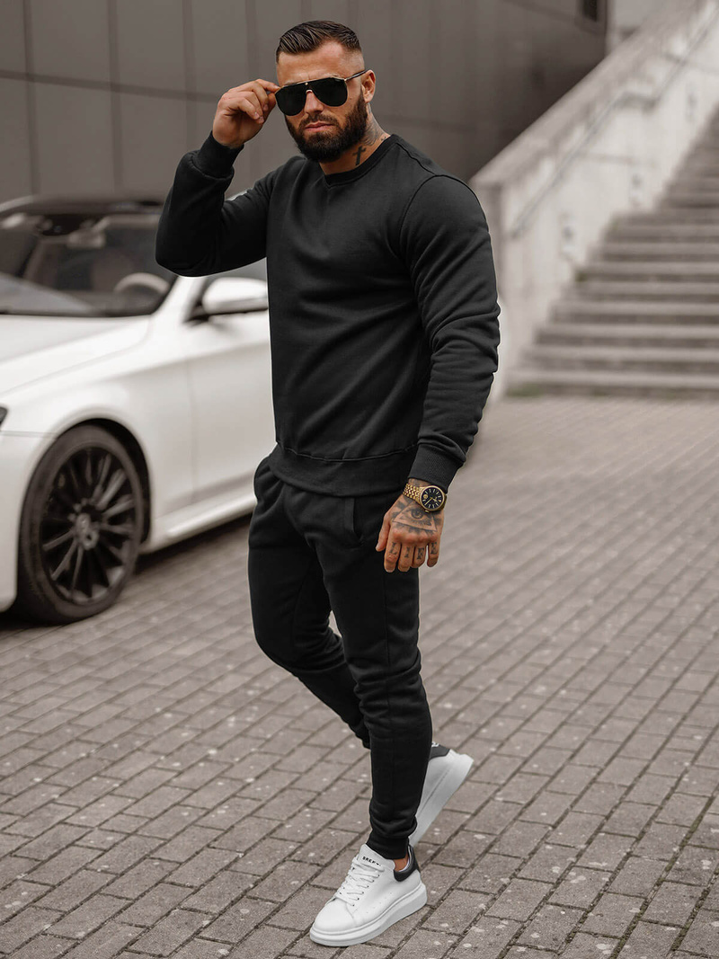 Спортивний костюм чоловічій Чорний OZONEE JS/68C10380/3Z