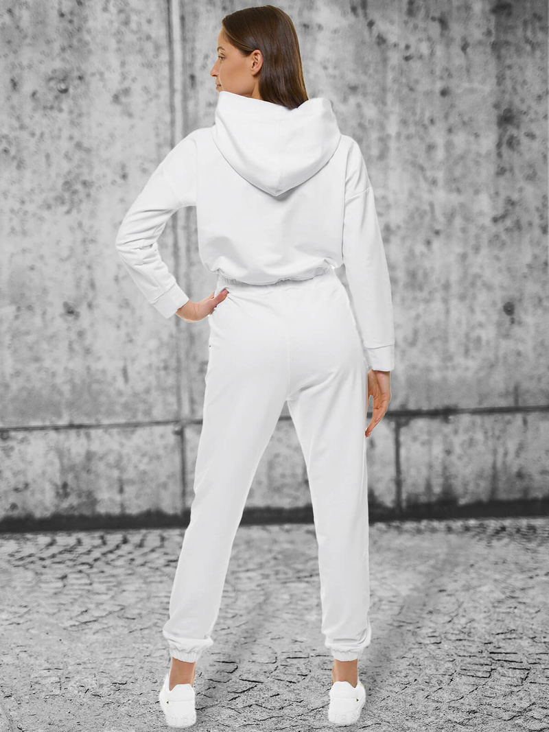 Komplet dresowy dwuczęściowy biały OZONEE O/12108